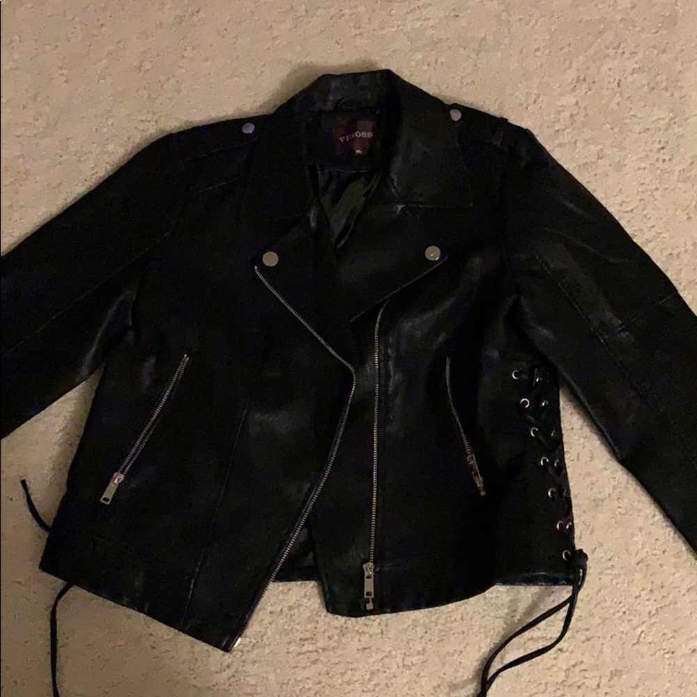 Black moto jacket